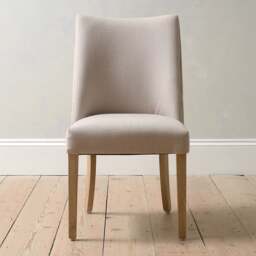 Tulip Stone Linen Dining Chair - The Cotswold Company - thumbnail 4
