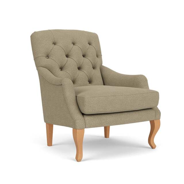 Armchair - Green Marl - House Weave - Olivia - The Cotswold Company - image 1