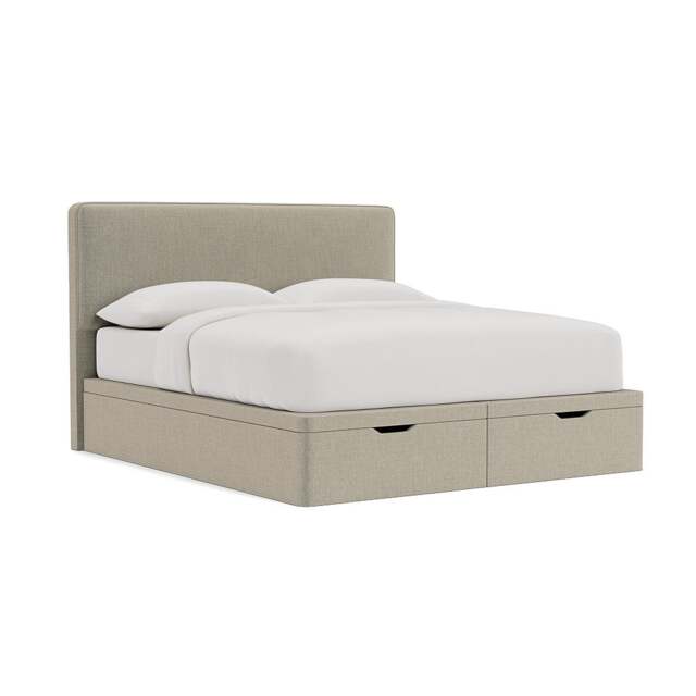 Super King Ottoman Storage Bed - Natural - Eco Chenille - Ellis - The Cotswold Company - image 1