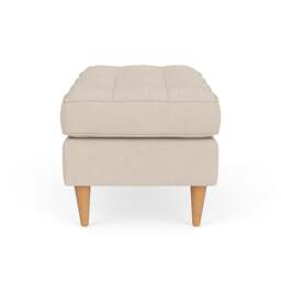 Foot Stool - Lily White - House Linen Mix - Saxon Small - The Cotswold Company - thumbnail 4