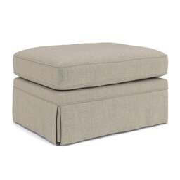 Foot Stool - Natural - Eco Chenille - Dawson Small - The Cotswold Company