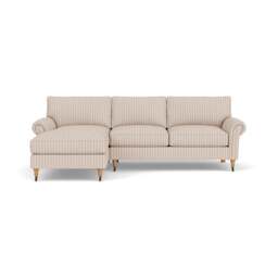 Osbourne Chaise Large Left Hand - Flax - Kingham Stripe - The Cotswold Company - thumbnail 2