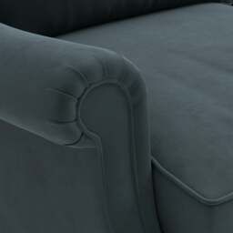 Large 2 Seater Sofa - Lake - Matt Velvet - Taylor High Back - The Cotswold Company - thumbnail 4