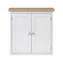 Bathroom Double Wall Cupboard - Chester Pure White - The Cotswold Company - thumbnail 4
