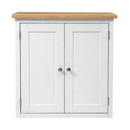 Bathroom Double Wall Cupboard - Chester Pure White - The Cotswold Company - thumbnail 5
