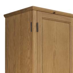 Elkstone Mellow Oak Hidden TV Unit - The Cotswold Company - thumbnail 5