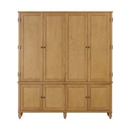 Elkstone Mellow Oak Hidden TV Unit - The Cotswold Company - thumbnail 2
