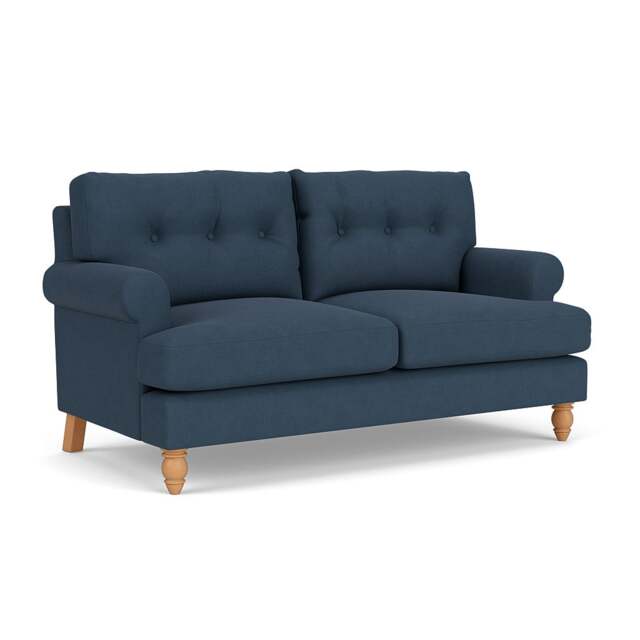 Large 2 Seater Sofa - Indigo - House Linen Mix - Talbot - The Cotswold Company - image 1