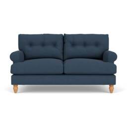 Large 2 Seater Sofa - Indigo - House Linen Mix - Talbot - The Cotswold Company - thumbnail 2