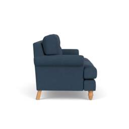 Large 2 Seater Sofa - Indigo - House Linen Mix - Talbot - The Cotswold Company - thumbnail 3