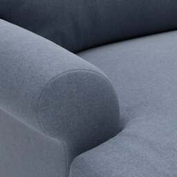 Large 2 Seater Sofa - Indigo - House Linen Mix - Talbot - The Cotswold Company - thumbnail 5
