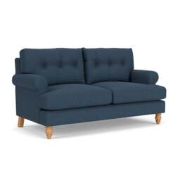 Large 2 Seater Sofa - Indigo - House Linen Mix - Talbot - The Cotswold Company