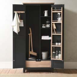 Utility Cupboard - Chester Charcoal - The Cotswold Company