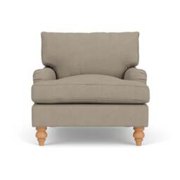 Armchair - Dove grey - House Linen Mix - Morris - The Cotswold Company - thumbnail 2