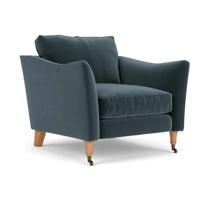 Armchair - Night Sky - Matt Velvet - Robinson - The Cotswold Company - image 1