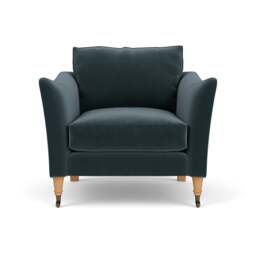 Armchair - Night Sky - Matt Velvet - Robinson - The Cotswold Company - thumbnail 2