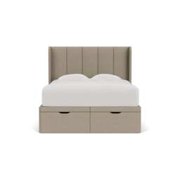 Parker King Size Ottoman Storage Bed - Dove Grey - House Linen Mix - The Cotswold Company - thumbnail 2