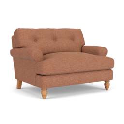 Love Seat - Brick - Herringbone Weave - Talbot - The Cotswold Company