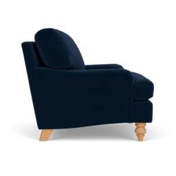 Armchair - Deep blue - Matt Velvet - Morris - The Cotswold Company - thumbnail 3