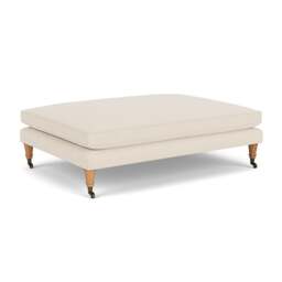 Foot Stool - Cream - House Weave - Taylor - The Cotswold Company