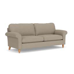 4 Seater Sofa - Dove Grey - House Linen Mix - Hurley - The Cotswold Company - thumbnail 1