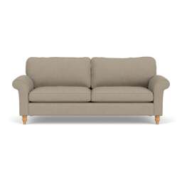 4 Seater Sofa - Dove Grey - House Linen Mix - Hurley - The Cotswold Company - thumbnail 2