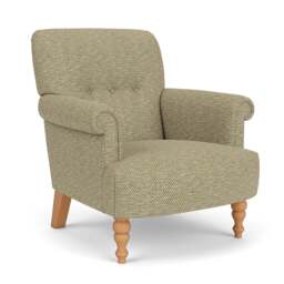 Harriet Armchair - Apple - Herringbone Weave - The Cotswold Company