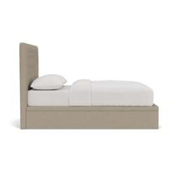 Calvert King Size Ottoman Storage Bed - Dove Grey - House Linen Mix - The Cotswold Company - thumbnail 3