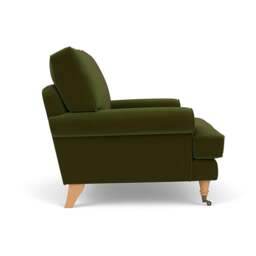 Stewart Armchair - Forest Green - Matt Velvet - The Cotswold Company - thumbnail 3