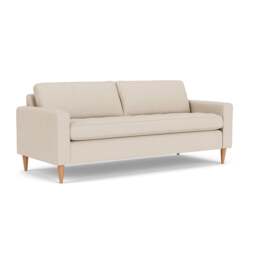 4 Seater Sofa - Lily White - House Linen Mix - Saxon - The Cotswold Company - thumbnail 1