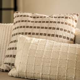 Flush Striped Hand Woven Cushion Spice - Home Accessories - The Cotswold Company - thumbnail 3