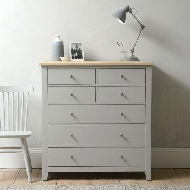 7 Drawer Chest - Chester Dove Grey - The Cotswold Company - image 1
