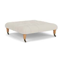 Foot Stool - Natural - Broadway Stripe - Amelia - The Cotswold Company - thumbnail 1
