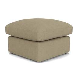 Foot Stool - Green Marl - House Weave - Clarke Small - The Cotswold Company