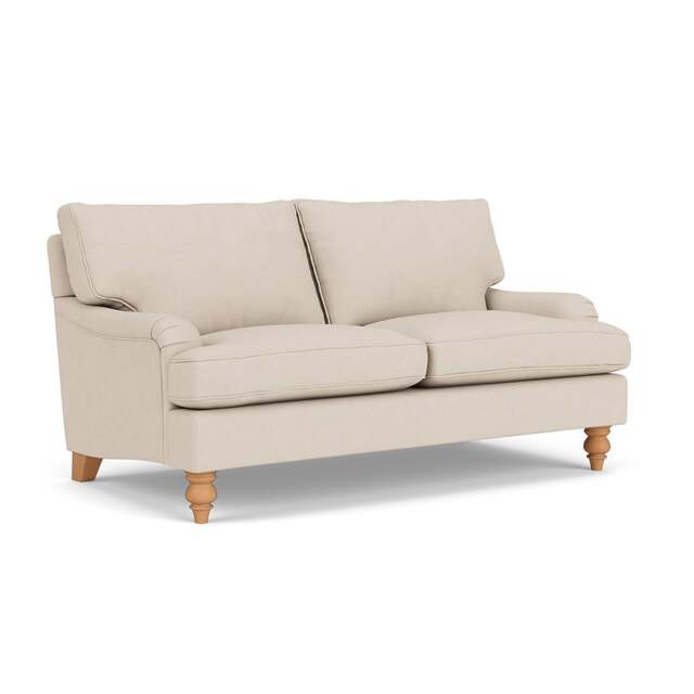 Large 2 Seater Sofa - Lily White - House Linen Mix - Morris - The Cotswold Company - image 1
