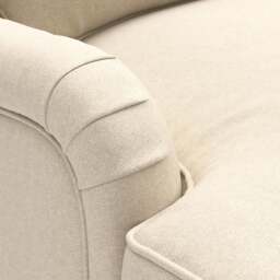 Large 2 Seater Sofa - Lily White - House Linen Mix - Morris - The Cotswold Company - thumbnail 4