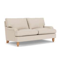 Large 2 Seater Sofa - Lily White - House Linen Mix - Morris - The Cotswold Company