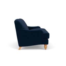 Large 2 Seater Sofa - Deep Blue - Matt Velvet - Ashbee - The Cotswold Company - thumbnail 3