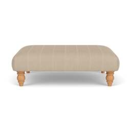 Foot Stool - Natural - Compton Stripe - Clara - The Cotswold Company - thumbnail 2