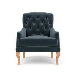 Armchair - Night Sky - Matt Velvet - Olivia - The Cotswold Company - thumbnail 2