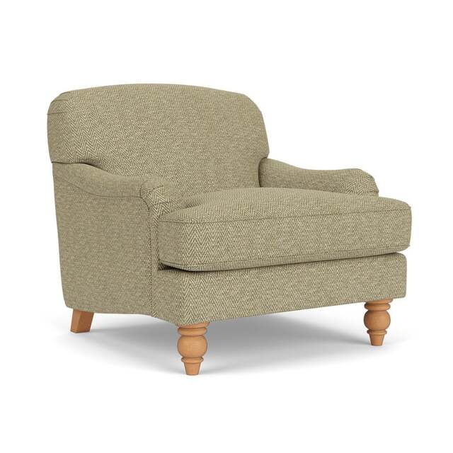 Ashbee Armchair - Apple - Herringbone Weave - The Cotswold Company - image 1