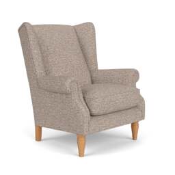 Armchair - Natural Mix - Textured Weave - Alice - The Cotswold Company