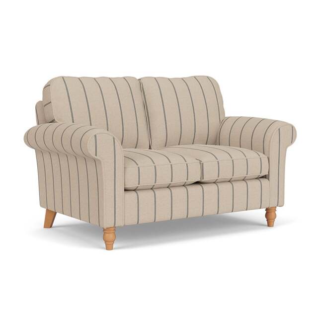 2 Seater Sofa - Charcoal - Compton Stripe - Hurley - The Cotswold Company - image 1