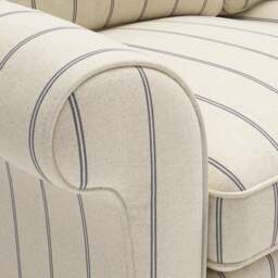 2 Seater Sofa - Charcoal - Compton Stripe - Hurley - The Cotswold Company - thumbnail 4