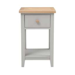 1 Drawer Bedside Table - Chester Dove Grey - The Cotswold Company - thumbnail 5