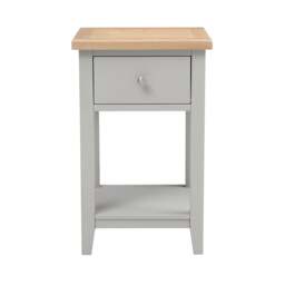 1 Drawer Bedside Table - Chester Dove Grey - The Cotswold Company - thumbnail 4