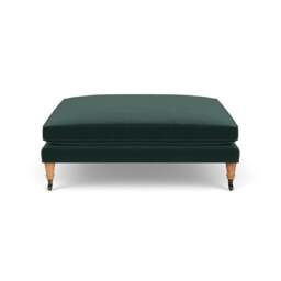 Foot Stool - Lake - Matt Velvet - Taylor Small - The Cotswold Company - thumbnail 2