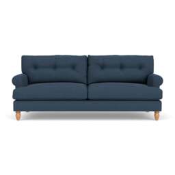 4 Seater Sofa - Indigo - House Linen Mix - Talbot - The Cotswold Company - thumbnail 2