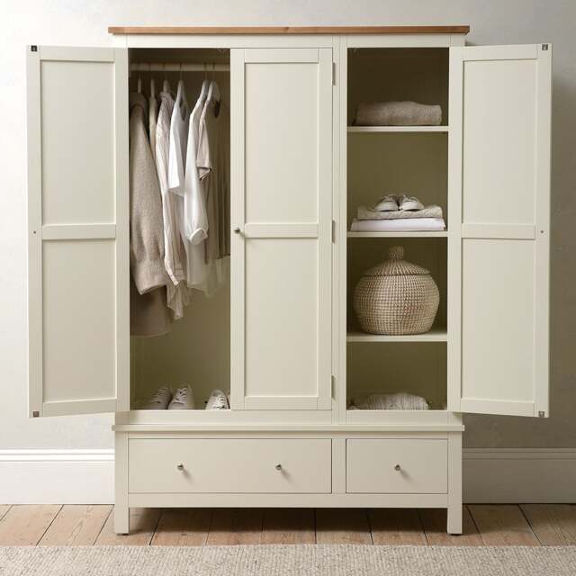 Simply Cotswold Classic Cream Triple Wardrobe - The Cotswold Company - image 1
