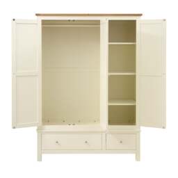 Simply Cotswold Classic Cream Triple Wardrobe - The Cotswold Company - thumbnail 4